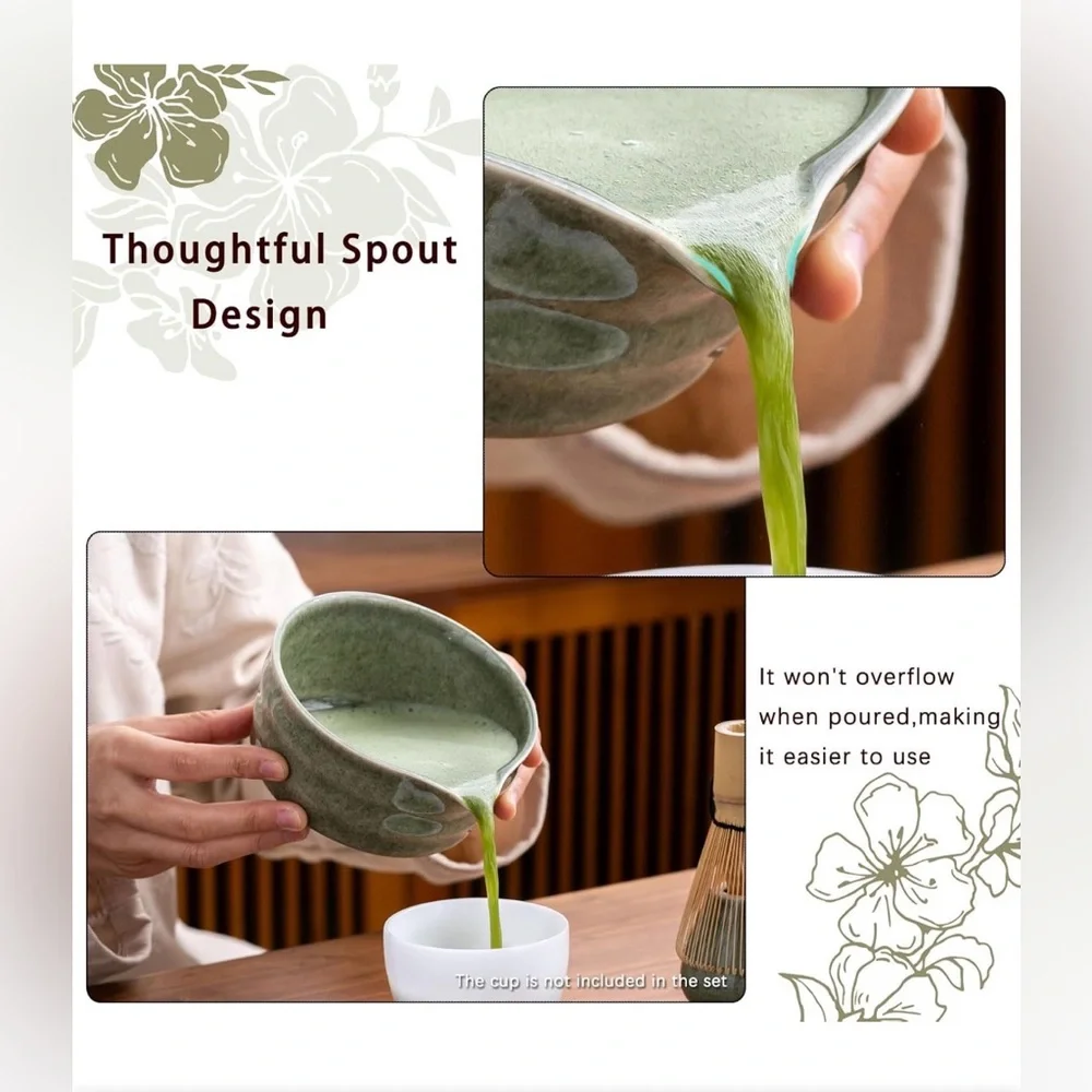 NEW 5 Pcs Jade Green Matcha Kit for Matcha Lover